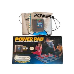 Nintendo NES Power Pad In Box w/ World Class Track Meet Game Cartridge